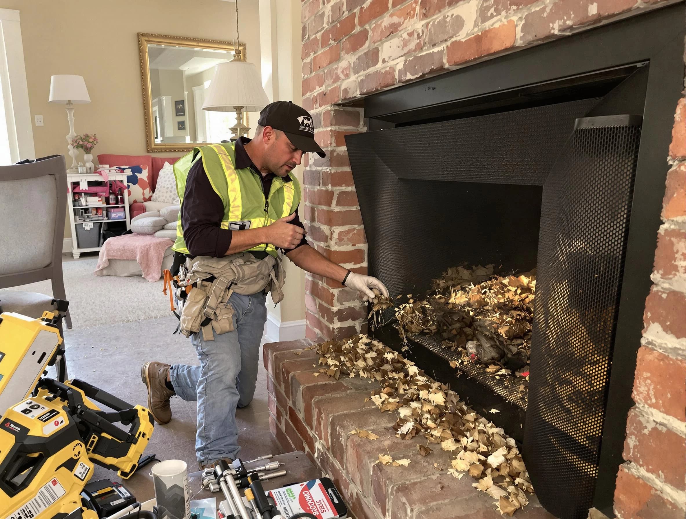 Safe screening installation by Middletown Chimney Sweep in Middletown, NJ