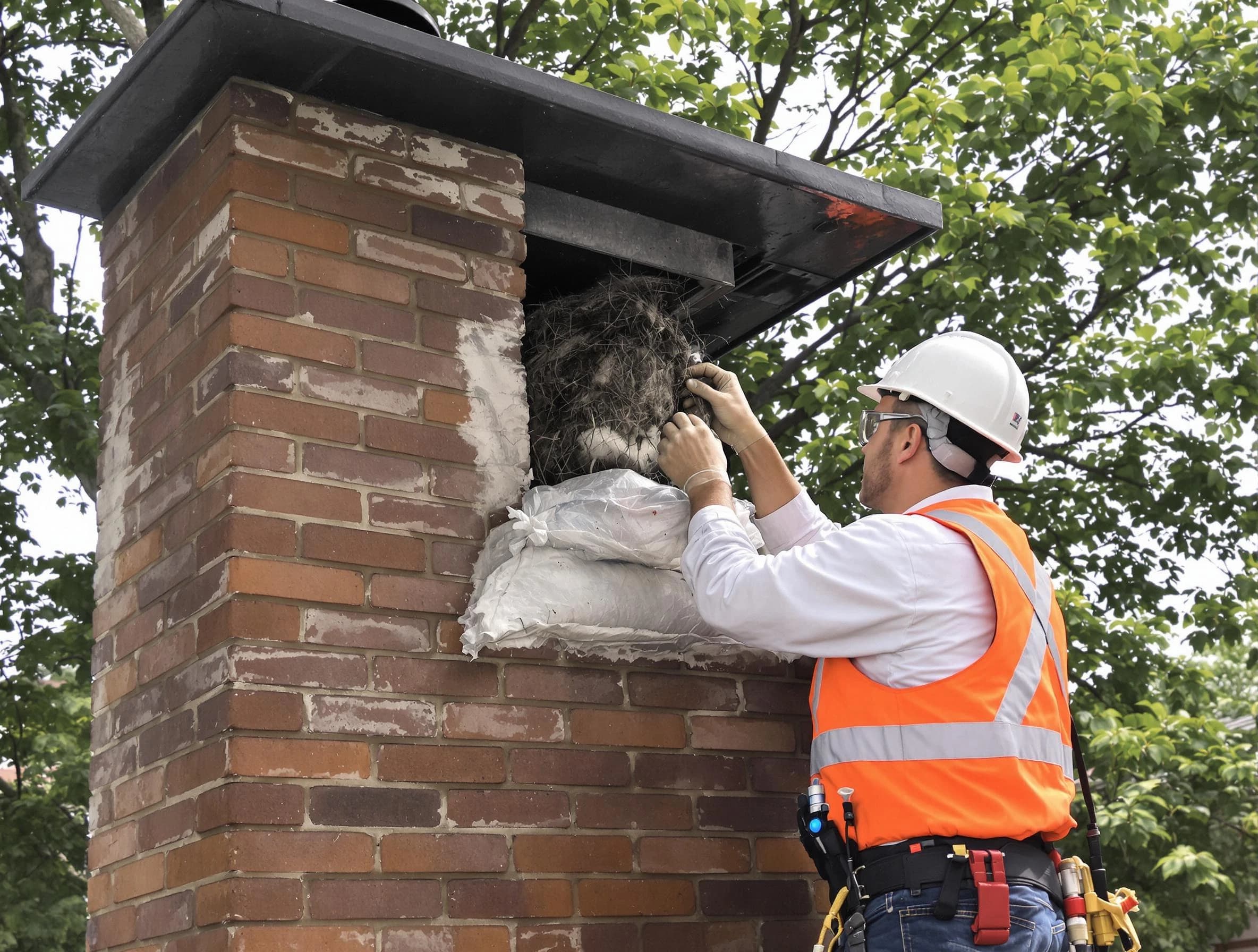 Humane removal of debris and animals by Middletown Chimney Sweep in Middletown, NJ