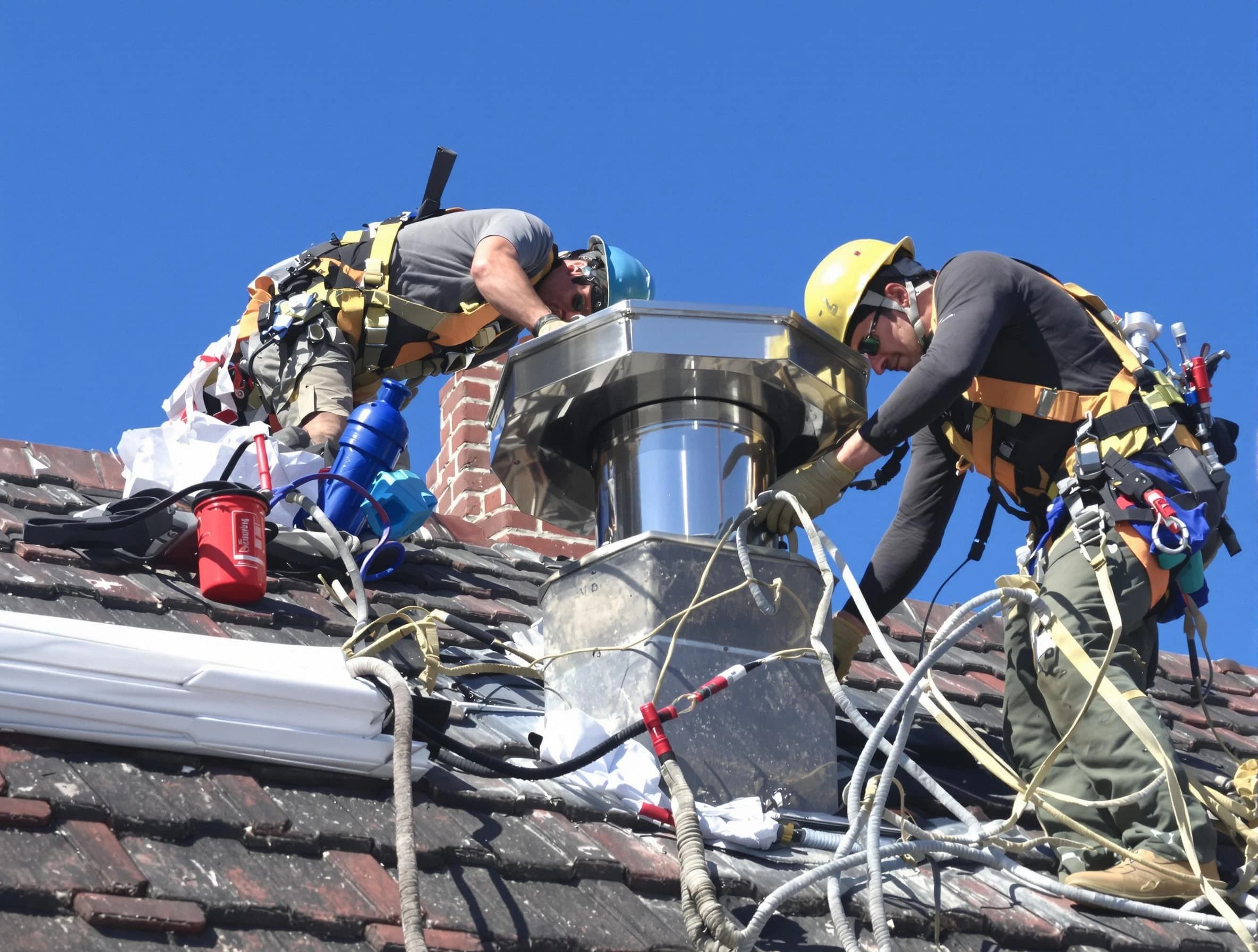 Protective chimney cap installed by Middletown Chimney Sweep in Middletown, NJ