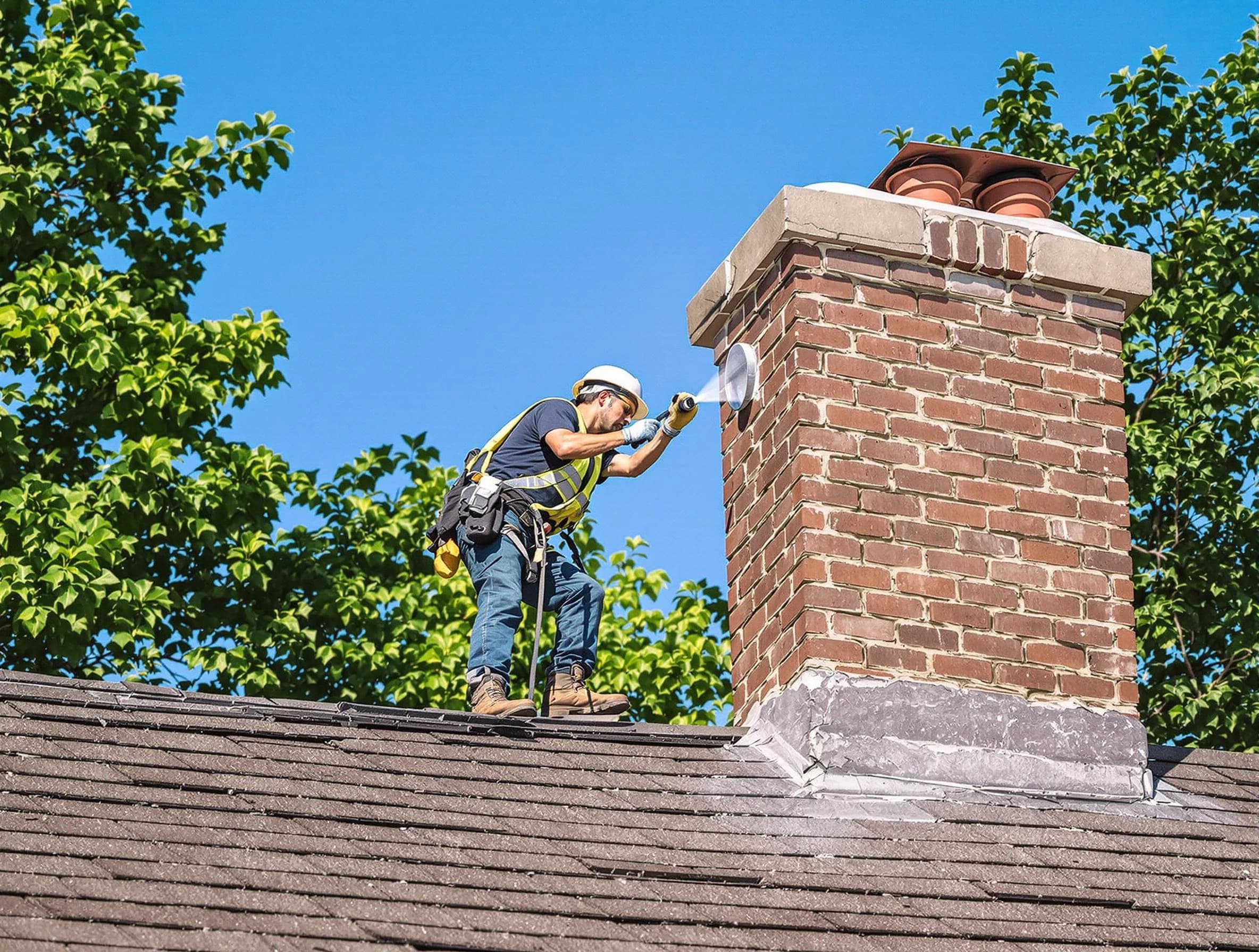 Middletown Chimney Sweep performing an inspection with advanced tools in Middletown, NJ