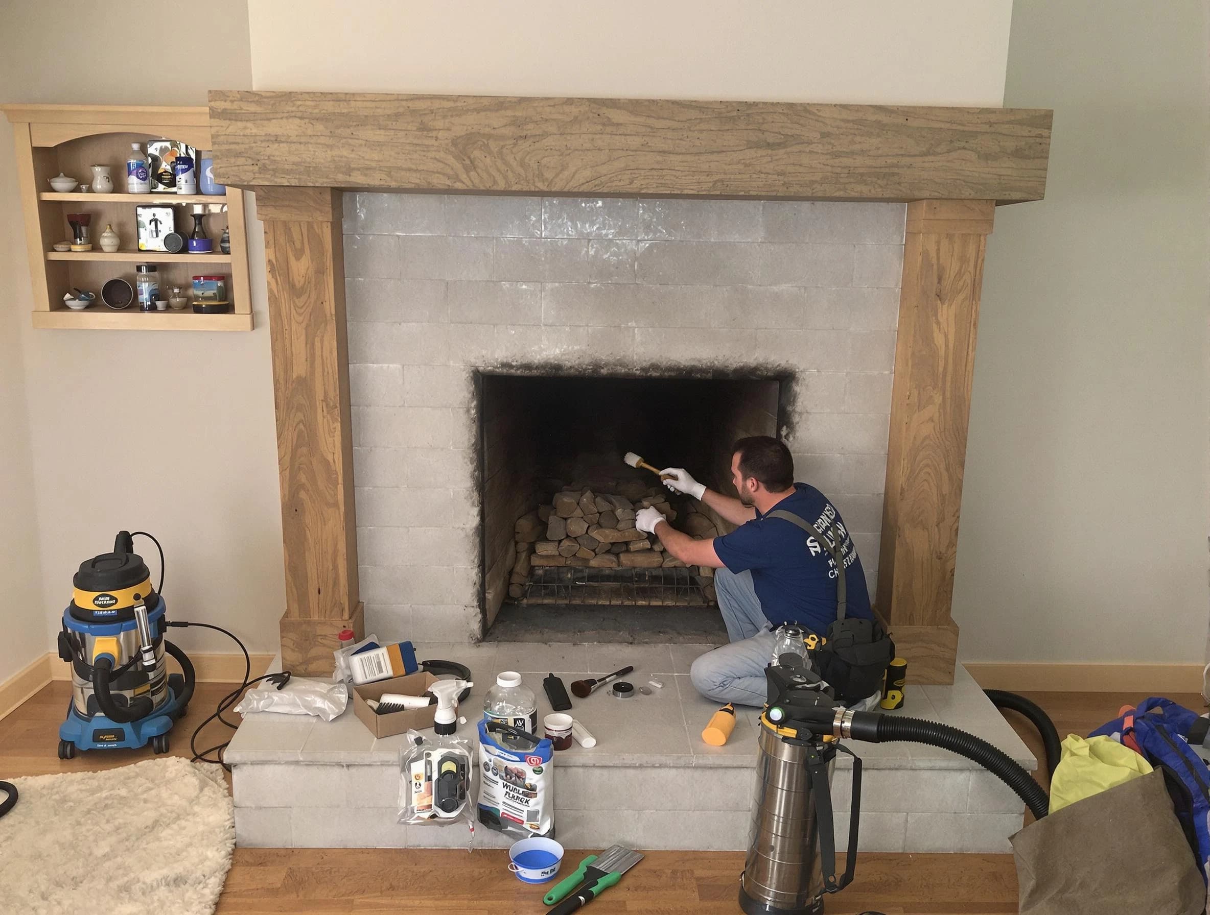 Detailed creosote removal process by Middletown Chimney Sweep in Middletown, NJ