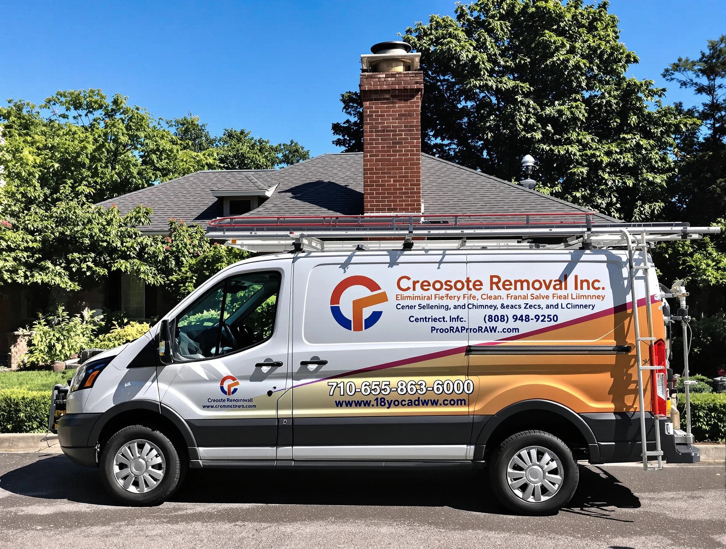 Middletown Chimney Sweep technician removing creosote safely in Middletown, NJ